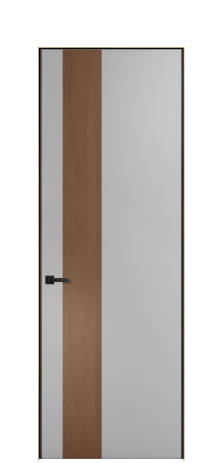 Дверь межкомнатная Дуэт 14 Цвет Галечный Покрытие ЭМАЛИ Эмаль Наличник Скрытый короб золото Цена 56877