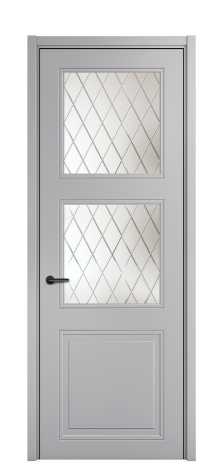 Дверь межкомнатная Страйп 3 Цвет Галечный Покрытие Эмаль  Наличник L 50 Цена 49368