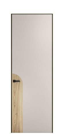 Дверь межкомнатная Дуэт 20 Цвет Дымчатый Покрытие ЭМАЛИ Эмаль Наличник Скрытый короб золото Цена 55213